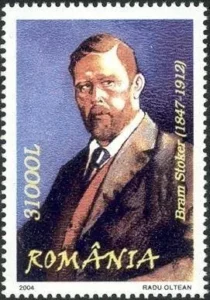 Bram Stoker auf rumänischer Briefmarke