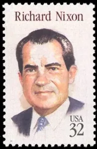 Richard Nixon auf Briefmarke USA