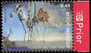 Salvador Dali Briefmarke Belgien 2004