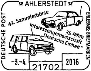 Thema Monat Briefmarken Spiegel Auto Wartburg Audi Klassiker Oldtimer Stempel BRD DDR Museum (10)