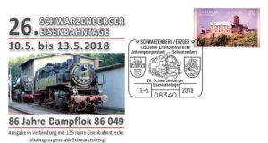 Briefumschlag 26. Eisenbahntage Schwarzenberg