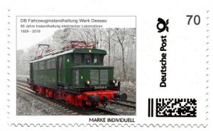 Briefmarke Individuell 90 Jahre Bahnausbesserungswerk