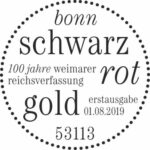 Stempel Bonn 100 Jahre Weimarer Verfassung
