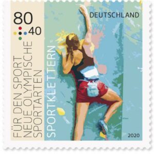 Briefmarke Deutschland Sportklettern