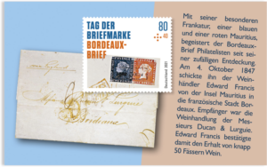 Briefmarke Deutschland Bordeaux-Brief