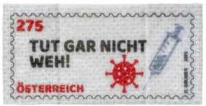 Briefmarke Österreich Pflaster