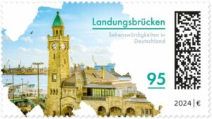 Briefmarke Deutschland Landungsbrücken