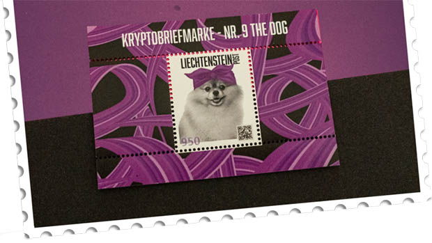 Liechtenstein: Hund auf Kryptomarke