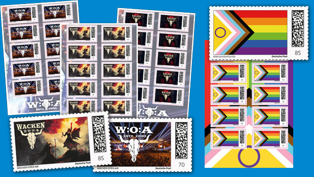 Briefmarken aus Deutschland Wacken Cologne Pride