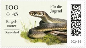 Briefmarke Deutschland Ringelnatter