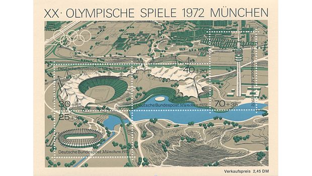 Die Sondermarken der Bundespost zu den Olympischen Spielen