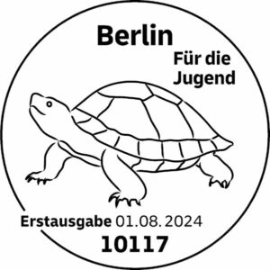 Stempel Berlin Für die Jugend Reptilien