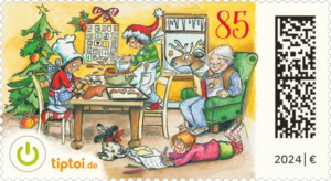 Briefmarke Deutschland Weihnachtsbäckerei