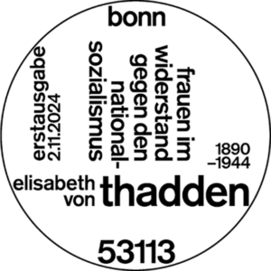 Stempel Bonn Elisabeth von Thadden