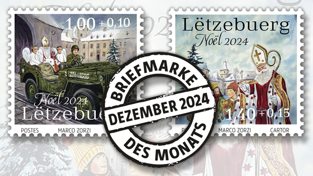 Briefmarke des Monats Dezember: Luxemburg – Wahre Weihnachtsgeschichte