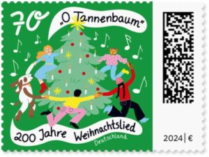 Briefmarke Deutschland Weihnachtslied O Tannebaum