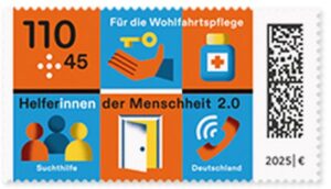 Briefmarke Deutschland Suchthilfe